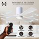 Atlas Irene-3HLK 42 inch Gloss White with Matte White Blades Ceiling Fan, Flush Mounted