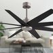 Atlas Ariella 64 inch Brushed Nickel with Matte Black Blades Ceiling Fan