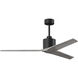 Atlas Mollywood 60 inch Matte Black with Barn Wood Tone Blades Ceiling Fan, Atlas