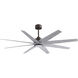 Atlas Ariella-LK 64 inch Textured Bronze with Barn Wood Tone Blades Ceiling Fan