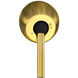 Atlas Brushed Brass Fan Canopy, Cathedral Ceiling Mount