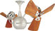 Matthews-Gerbar Vent-Bettina 44 inch Brushed Nickel with Mahogany Blades Ceiling Fan, Matthews-Gerbar