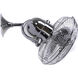 Atlas Kaye 17 inch Polished Chrome Wall/Ceiling Fan, Atlas