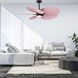 Atlas Alessandra TROPICAL - LK 48 inch Textured Bronze with Light Pink Blades Ceiling Fan