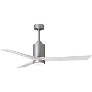 Atlas Patricia-3 60 inch Brushed Nickel with Matte White Blades Ceiling Fan, Atlas