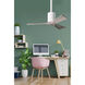 Atlas Nan 42 inch Matte White with Barnwood Tone Blades Ceiling Fan in Barn Wood