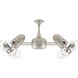 Matthews-Gerbar Duplo-Dinamico 39 inch Brushed Nickel Ceiling Fan, Matthews-Gerbar