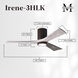 Atlas Irene-3HLK 52 inch Textured Bronze with Barnwood Tone Blades Ceiling Mount Paddle Fan in Barn Wood, Flush Mounted