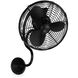 Atlas Melody 20 inch Matte Black Wall Fan, Atlas
