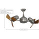 Atlas Dagny 38 inch Matte Black with Barnwood Tone Blades Ceiling Fan in Barn Wood
