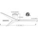 Atlas Eliza-H 56 inch Gloss White with Barn Wood Blades Ceiling Mount Paddle Fan, Atlas