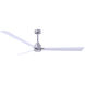 Atlas Alessandra 72 inch Brushed Nickel with Matte White Blades Indoor/Outdoor Ceiling Fan