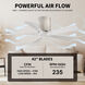 Atlas Irene-5H 42 inch Barn Wood Tone with Matte White Blades Flush Mount Paddle Fan