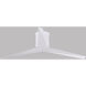 Atlas Eliza-H 56 inch Gloss White Ceiling Mount Paddle Fan, Atlas