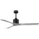 Atlas Nan 60 inch Matte Black with Barn Wood Tone Blades Ceiling Fan
