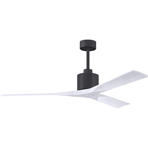 Atlas Nan 60 inch Matte Black with Matte White Blades Ceiling Fan