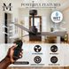 Atlas Alessandra 42 inch Textured Bronze with Gray Ash Blades Indoor/Outdoor Ceiling Fan