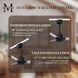 Atlas Alessandra 42 inch Matte Black with Brushed Nickel Blades Indoor/Outdoor Ceiling Fan