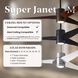 Atlas Super Janet 60 inch Brushed Nickel with Matte White Blades Ceiling Fan, Atlas