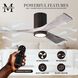 Atlas Irene-3HLK 52 inch Textured Bronze with Barnwood Tone Blades Ceiling Mount Paddle Fan in Barn Wood, Flush Mounted