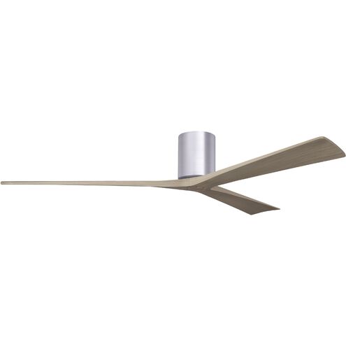Atlas Irene-3H 72 inch Brushed Nickel with Gray Ash Tone Blades Ceiling Fan