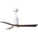 Atlas Patricia-3 52 inch Gloss White with Walnut Tone Blades Ceiling Fan, Atlas