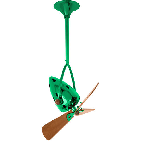 Matthews-Gerbar Jarold Direcional 16 inch Green with Mahogany Blades Ceiling Fan
