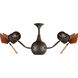 Matthews-Gerbar Vent-Bettina 44 inch Bronzette with Mahogany Blades Ceiling Fan, Matthews-Gerbar