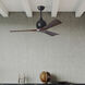 Atlas Irene-3 52 inch Matte Black with Walnut Tone Blades Ceiling Fan, Paddle Fan