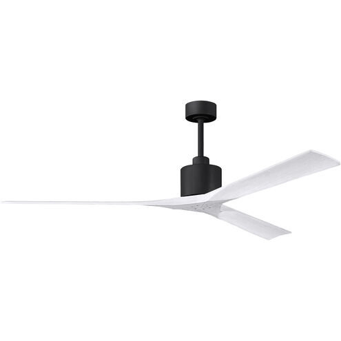 Atlas Nan XL 72 inch Matte Black with Matte White Blades Ceiling Fan