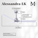 Atlas Alessandra - LK 56 inch Brushed Nickel with Matte White Blades Transitional Ceiling Fan