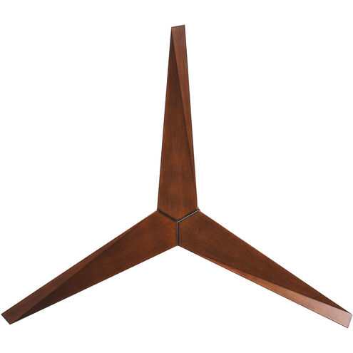Atlas Eliza-H 56 inch Gloss White with Walnut Tone Blades Ceiling Mount Paddle Fan, Atlas