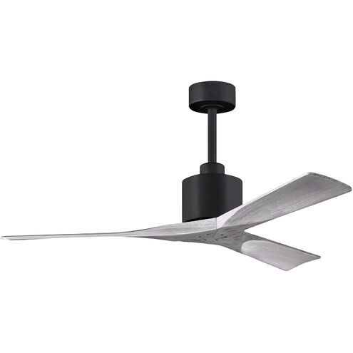 Atlas Nan 52 inch Matte Black with Barnwood Tone Blades Ceiling Fan in Barn Wood