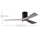 Atlas Irene-3HLK 52 inch Textured Bronze with Barnwood Tone Blades Ceiling Mount Paddle Fan in Barn Wood, Flush Mounted