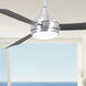 Atlas Donaire 52 inch Brushed Stainless with Brushed Bronze Blades Paddle Fan, Coastal Wet Rated