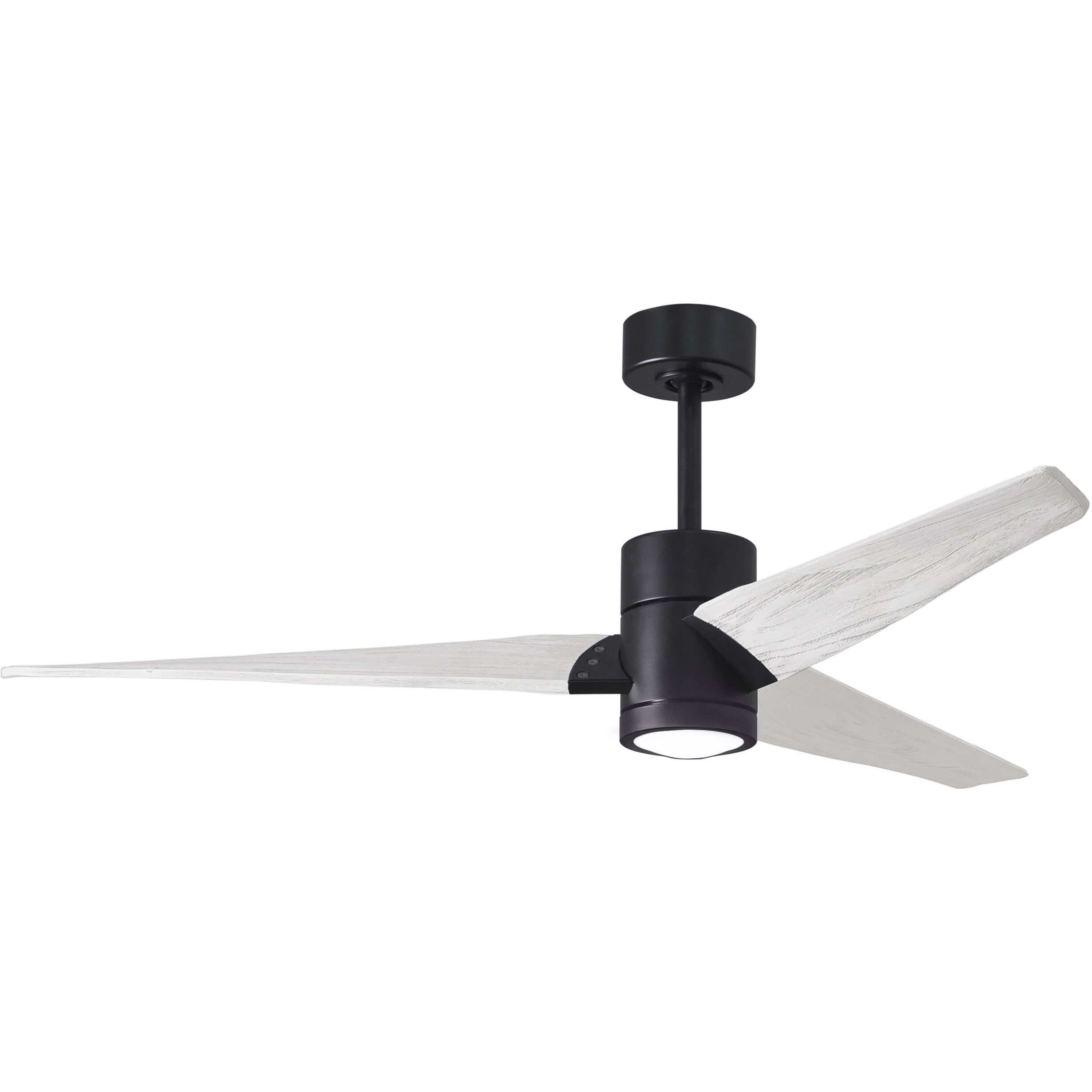 Atlas Super Janet 60 inch Matte Black with Matte White Blades Ceiling Fan, Atlas