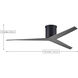 Atlas Eliza-H 56 inch Gloss White with Barn Wood Blades Ceiling Mount Paddle Fan, Atlas