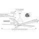 Atlas Irene-5 60 inch Textured Bronze with Matte White Blades Ceiling Fan, Atlas