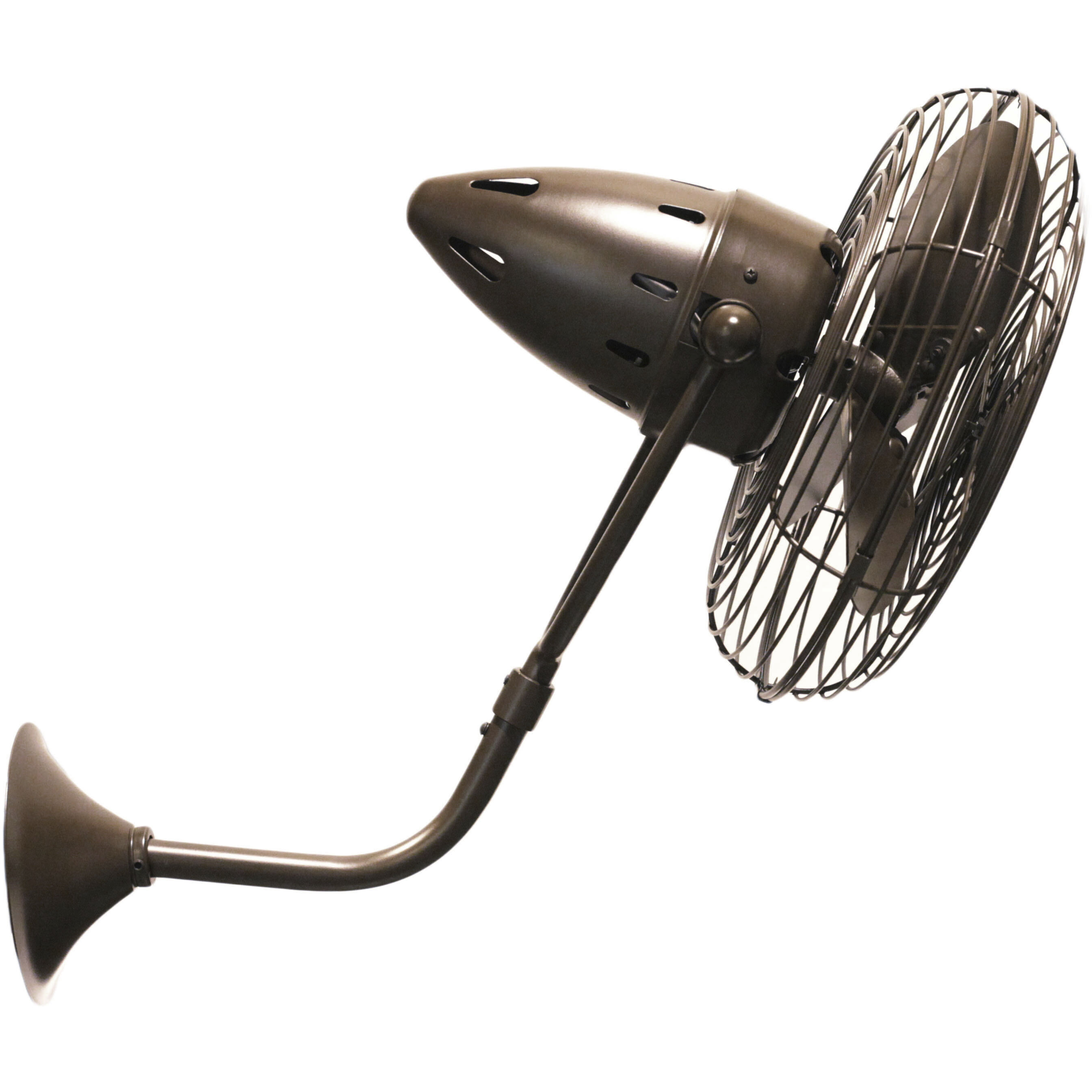 Matthews-Gerbar Bruna Parede 21 inch Bronzette Directional Wall Fan, Matthews-Gerbar