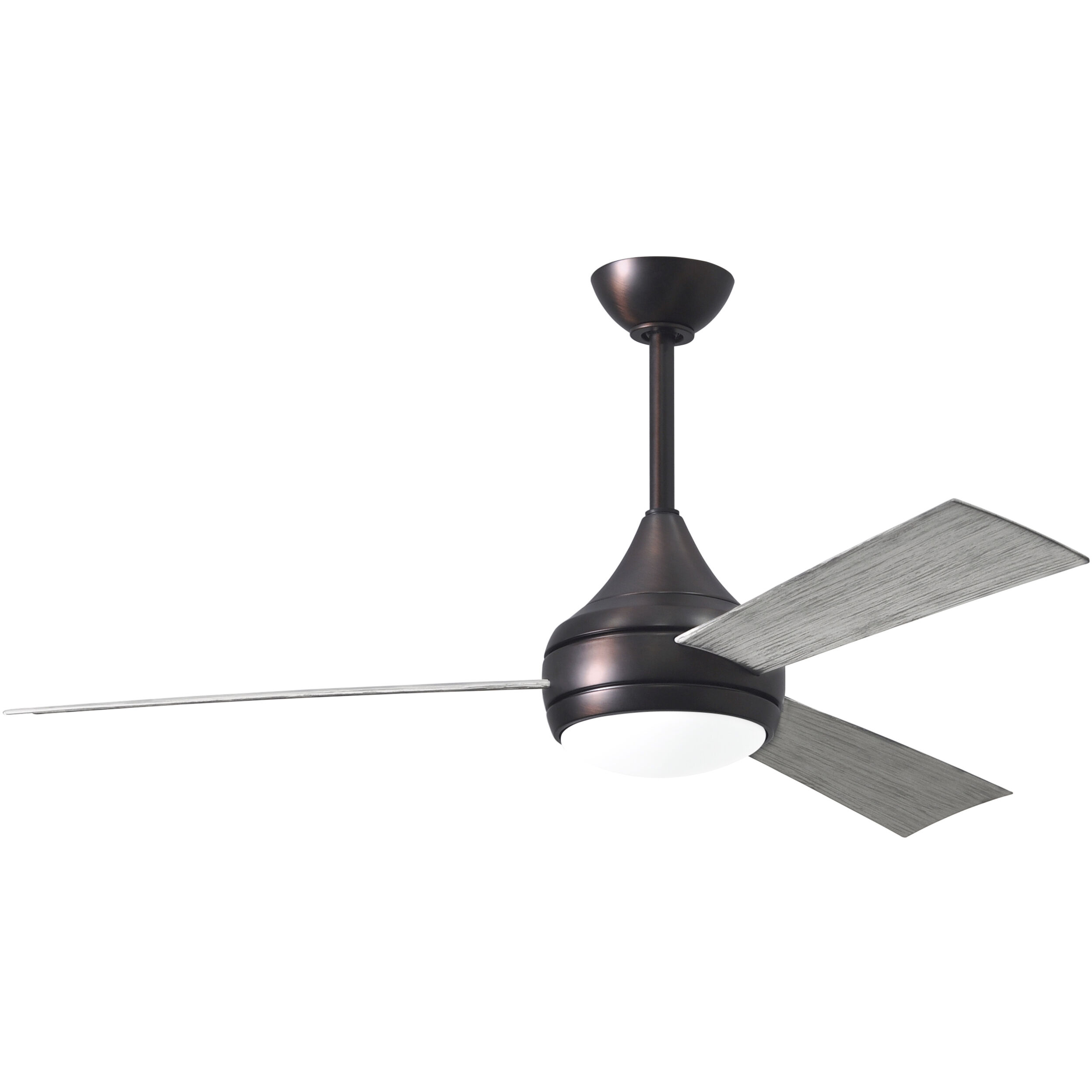 Atlas Donaire 52 inch Brushed Bronze with Barn Wood Tone Blades Paddle Fan, Coastal Wet Rated
