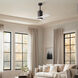 Atlas Patricia-3 42 inch Textured Bronze with Matte White Blades Ceiling Fan, Atlas
