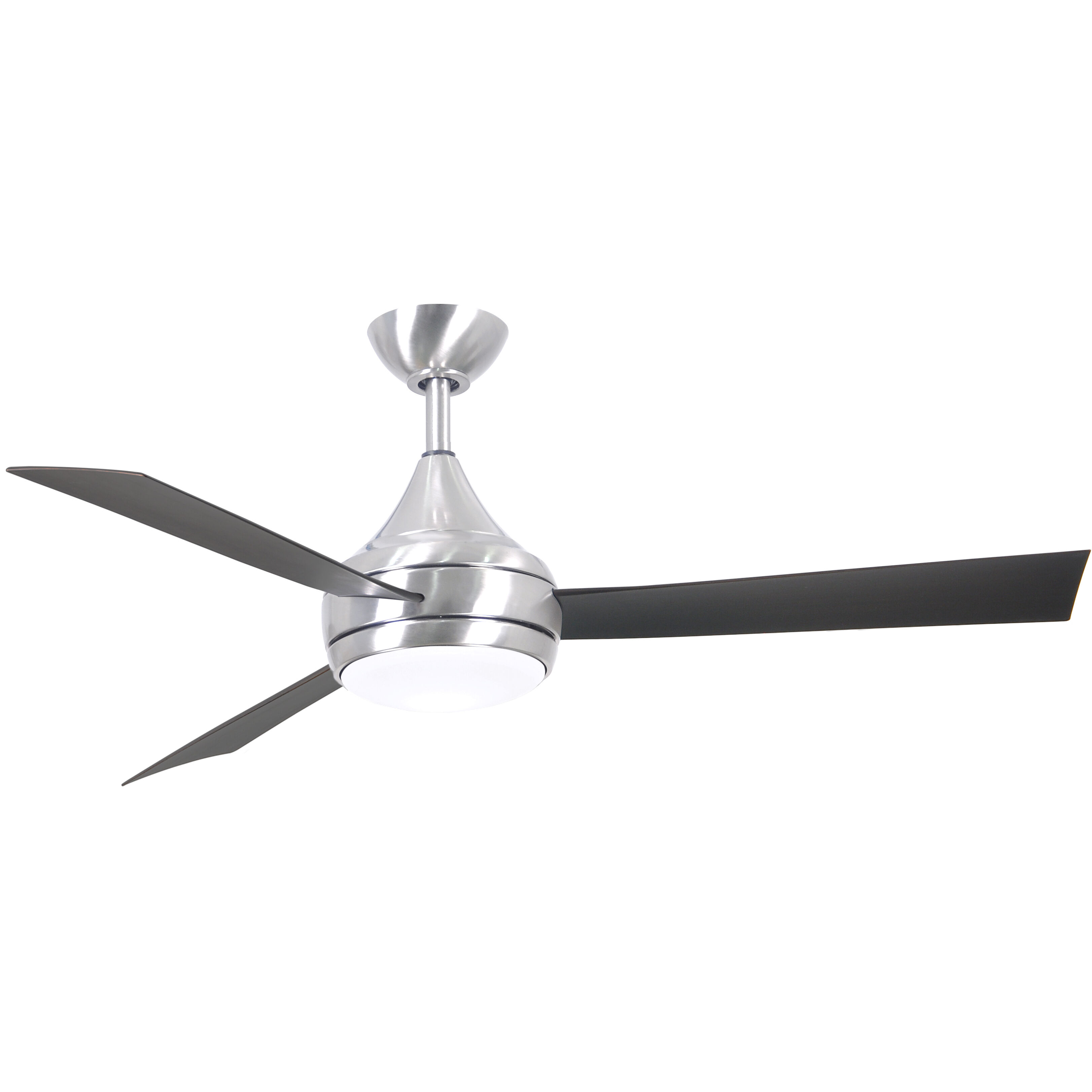 Atlas Donaire 52 inch Brushed Stainless with Brushed Bronze Blades Paddle Fan, Coastal Wet Rated