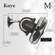 Atlas Kaye 17.5 inch Textured Bronze Oscillating Wall Fan, Atlas