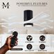 Atlas Irene-3HLK 52 inch Matte Black with Matte White Blades Ceiling Fan, Flush Mounted