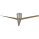 Atlas Eliza-H 56 inch Brushed Nickel with Gray Ash Tone Blades Ceiling Mount Paddle Fan, Atlas