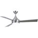 Atlas Donaire 52 inch Brushed Stainless with Silver Blades Indoor/Outdoor Ceiling Fan, 316 Marine Grade Stainless Steel