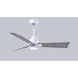 Atlas Alessandra-LK 42 inch Matte White with Barn Wood Blades Indoor/Outdoor Ceiling Fan