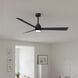 Atlas Alessandra - LK 56 inch Matte Black Ceiling Fan