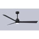 Atlas Alessandra-LK 56 inch Matte Black Indoor/Outdoor Ceiling Fan