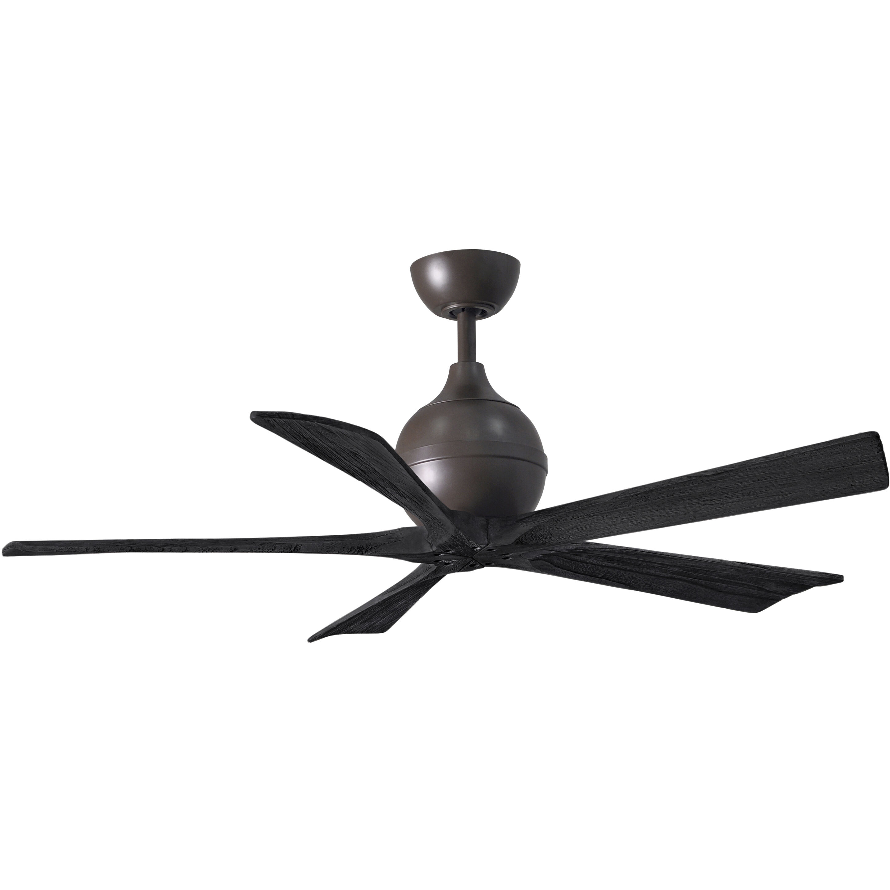 Atlas Irene-5 52 inch Textured Bronze with Matte Black Blades Paddle Fan, Atlas